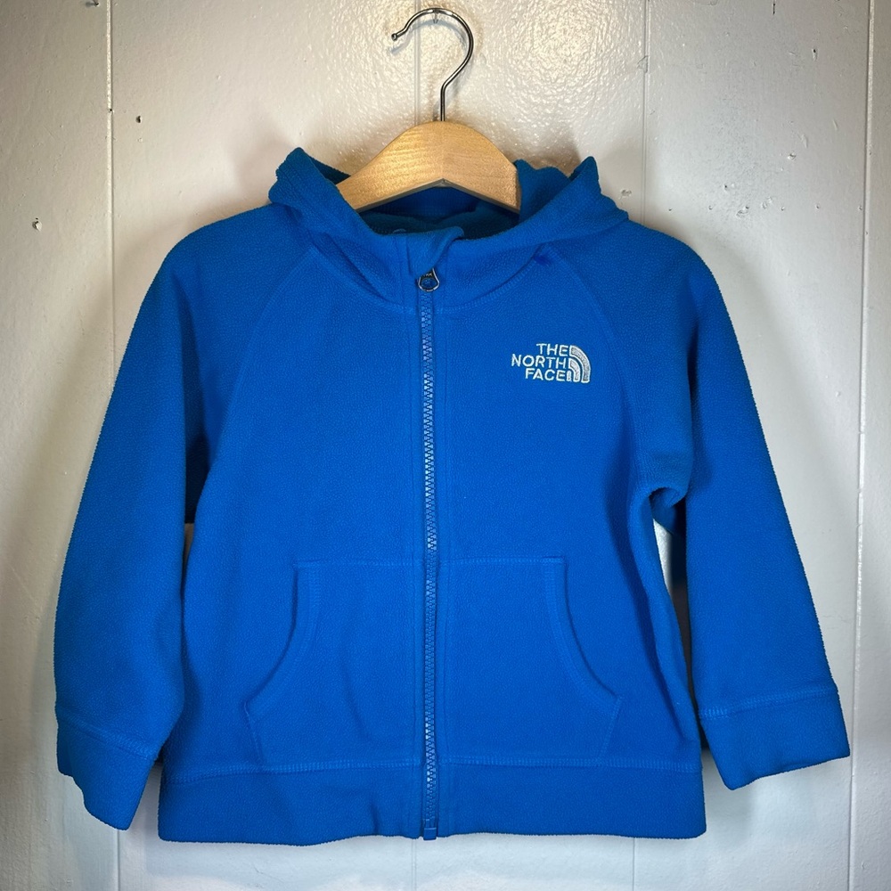The North Face Kids’ Glacier Full Zip Hoodie Blue Cobalt Size 3T Unisex
